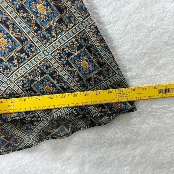 VTG Altar'd State Top S Paisley Print Sheer Bell Sleeve Cottagecore Medieval - Picture 7 of 12